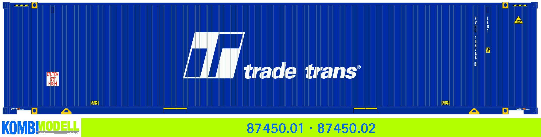 Kombimodell 87450.01 WB-A /Ct 45' (Euro) TradeTrans"" #PVDU 108721